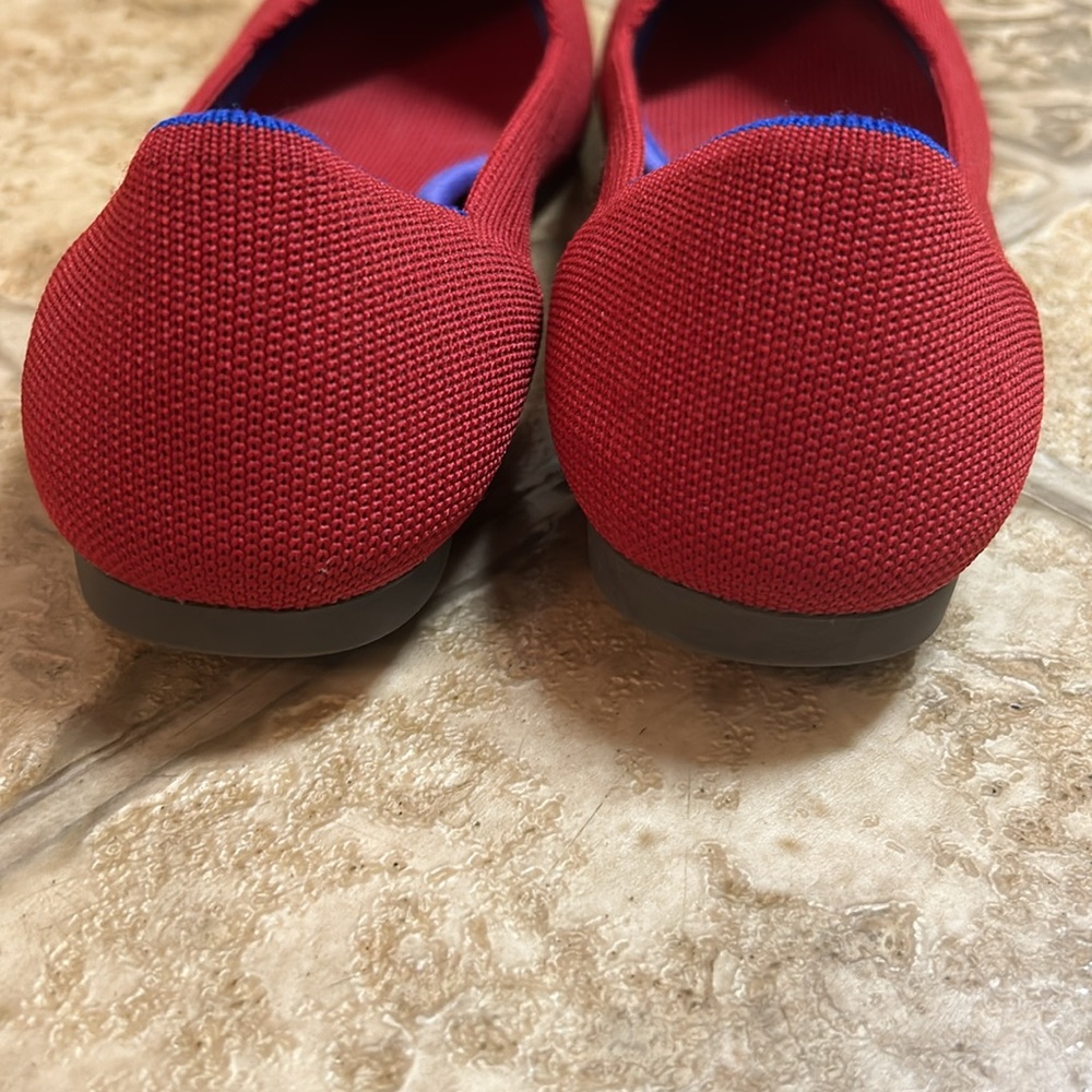 Rothy's Red Pointed Knit Flats - Picture 6 of 9